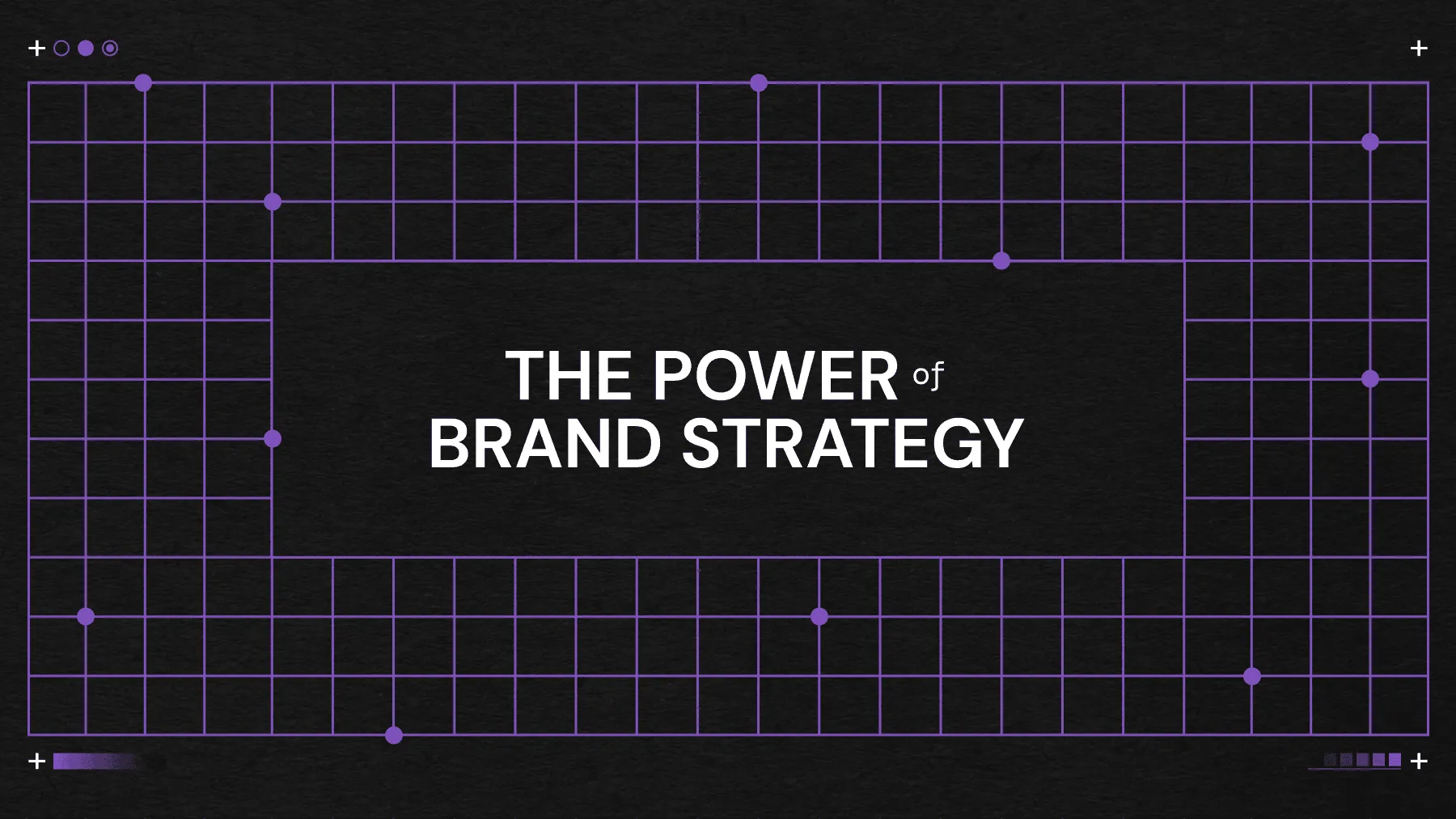 Black and purple grid image with the title of the blog in the centre.