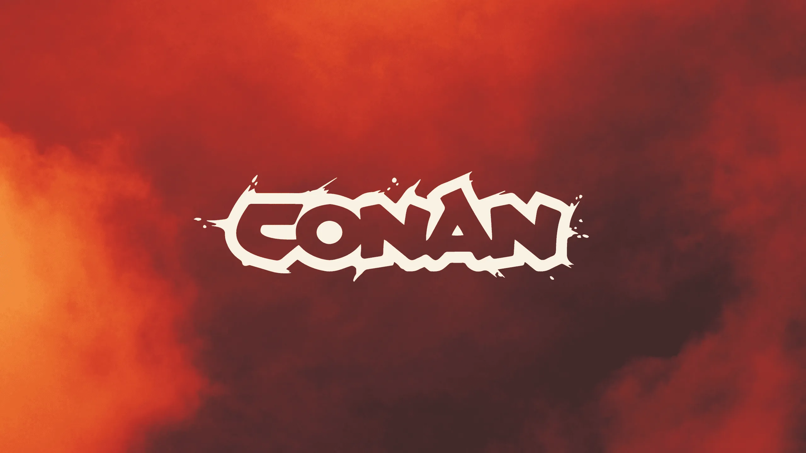 Conan the Barbarian website hero featuring dark fantasy landscape