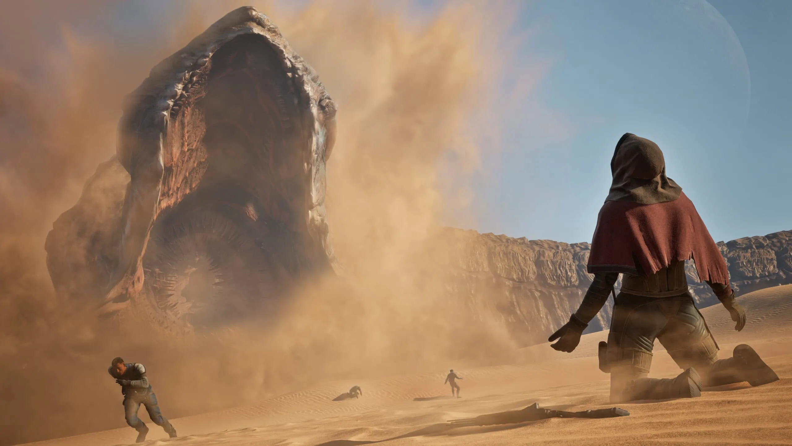 Dune: Awakening cinematic desert frame