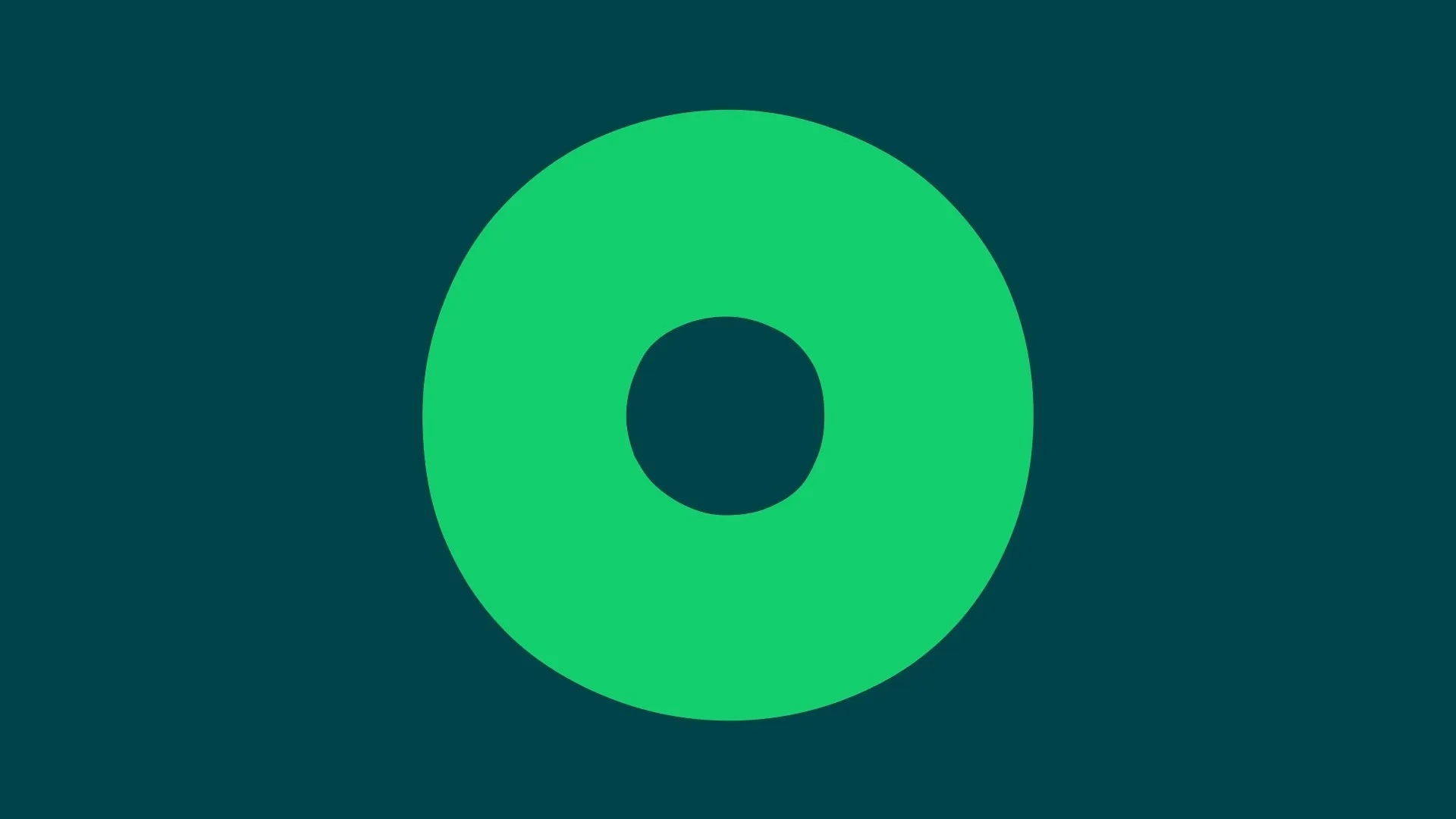 Onvero ring mark on a deep green background